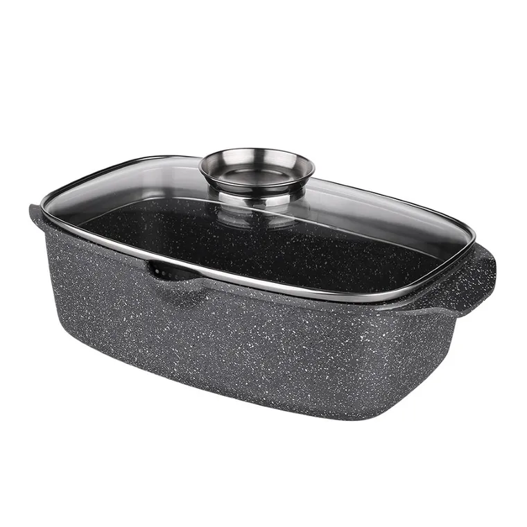 Valdinox, Rock, brytfanna z pokrywą i dozownikiem oleju, 32-21 cm, 5,7l