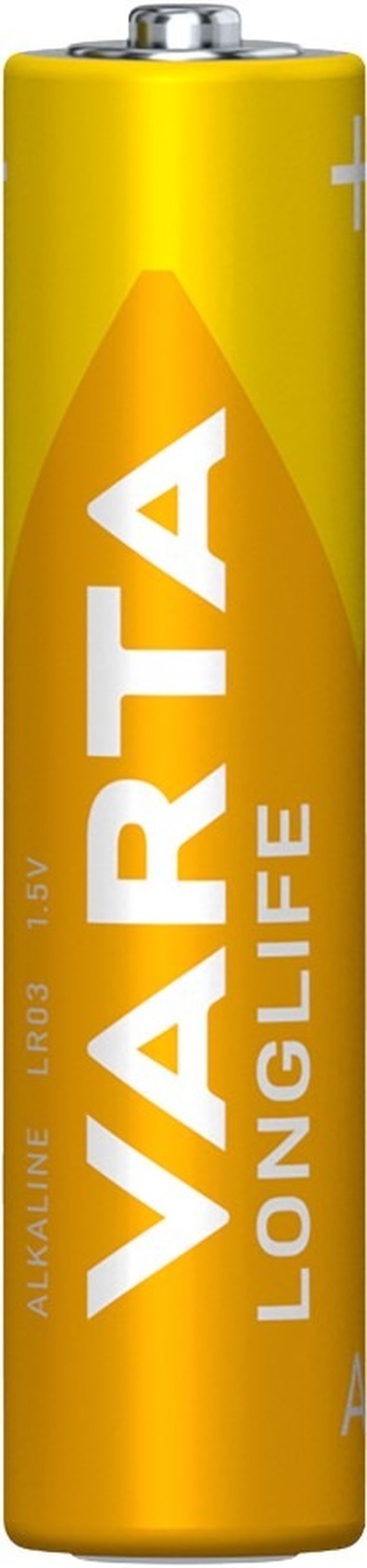 VARTA, Longlife, bateria alkaliczna, LR03, AAA, 4 szt.