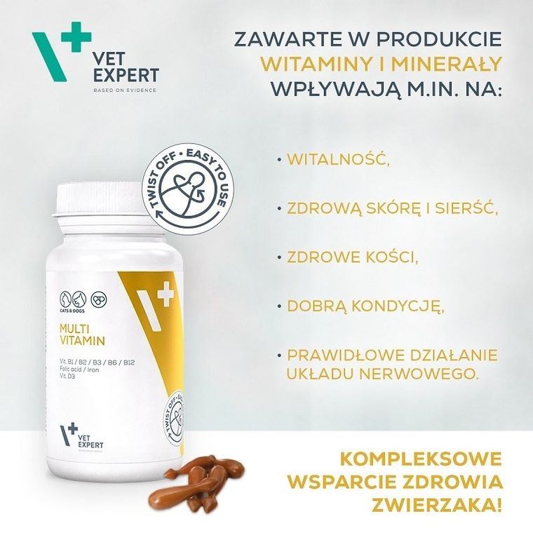 Vetexpert, Multivitamin, suplement dla psa, 30 kapsułek