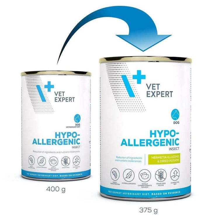 VetExpert, Veterinary Diet Hypoallergenic, Insect, mokra karma dla psów, 375g