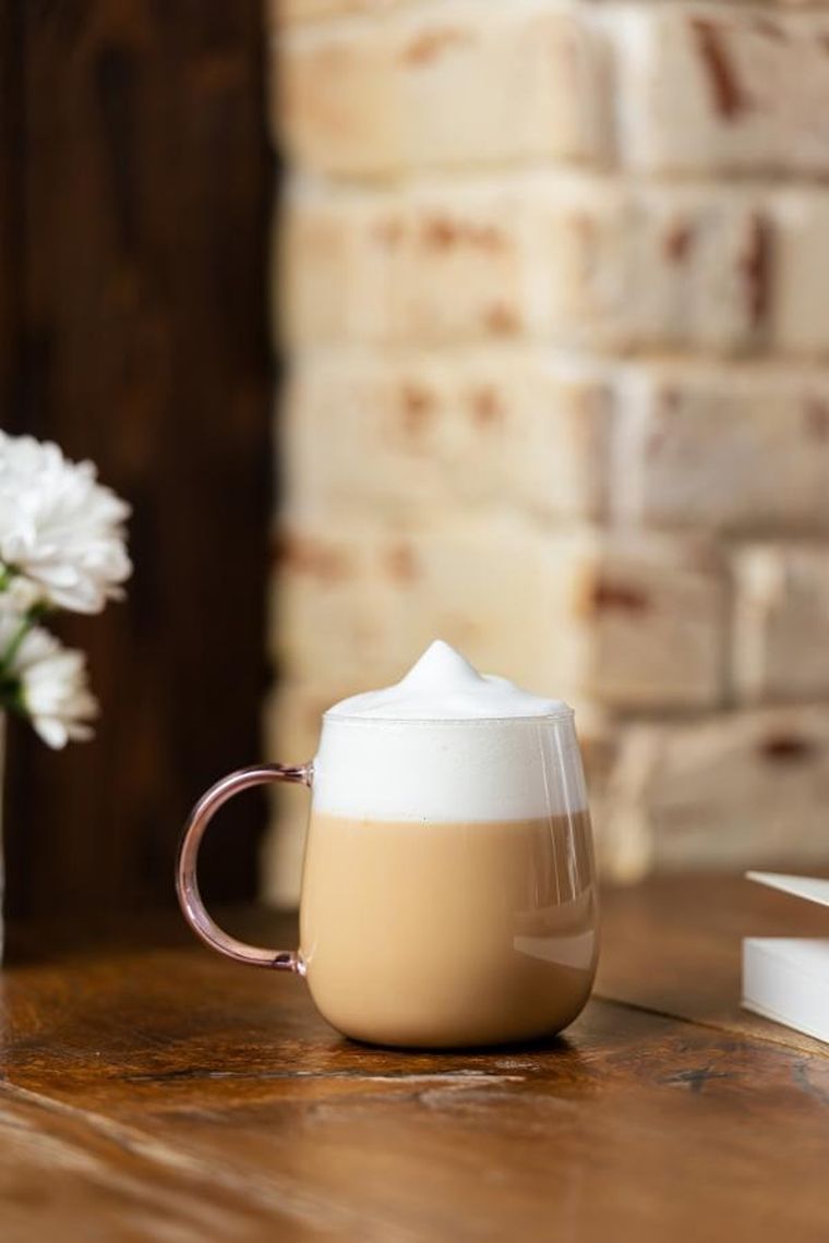 Vialli Design, Bolla, szklanki z uchem, różowe, 400 ml, 2 szt.