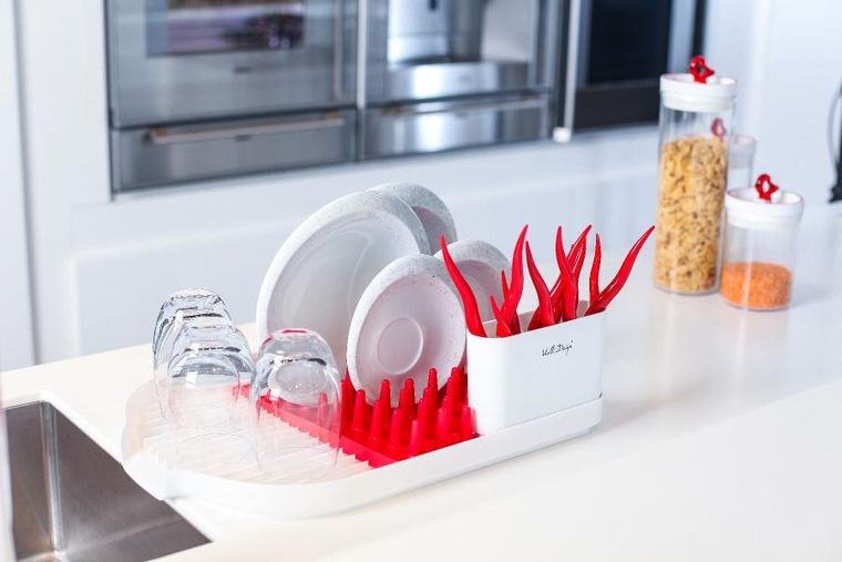 Vialli Design, Colori, ociekacz na naczynia, czerwony