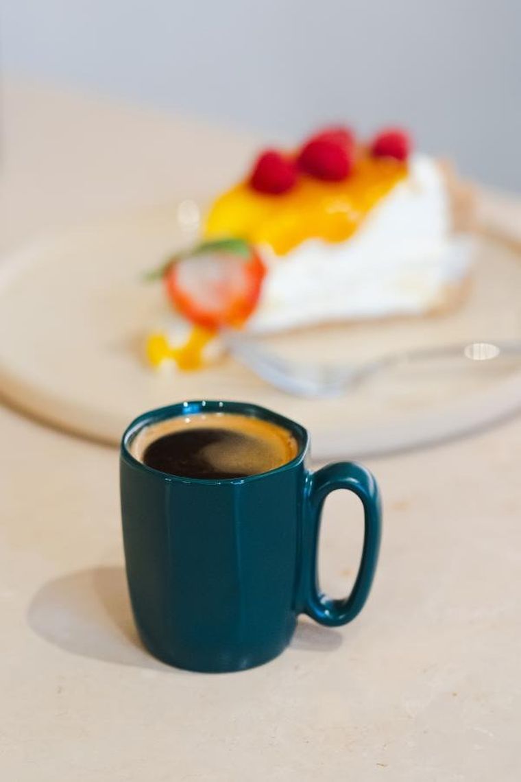 Vialli Design, dwa kubki ceramiczne z uszkiem, 80 ml, Fuori zielone