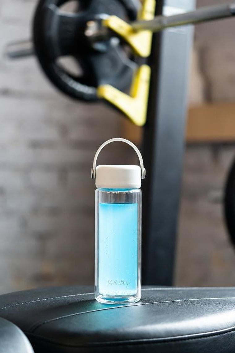 Vialli Design, Fuori, butelka z podwójną ścianką i zaparzaczem, biała, 350 ml