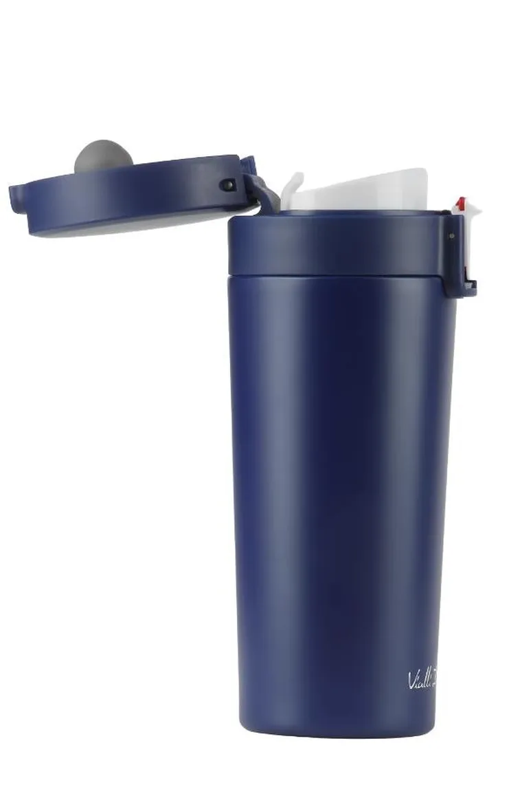Vialli Design, Fuori, kubek termiczny, granatowy, 400 ml