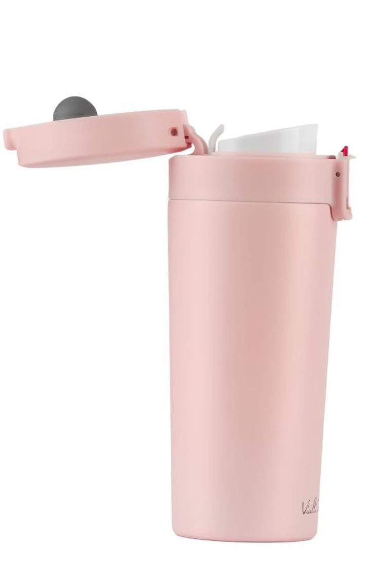 Vialli Design, Fuori, kubek termiczny, różowy, 400 ml