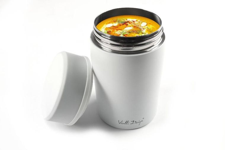 Vialli Design, Fuori, termos obiadowy, biały, 500 ml