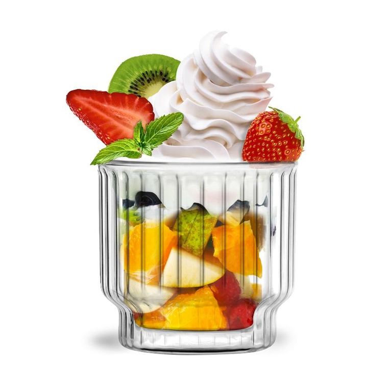 Vialli Design, Lungo, pucharki do deserów z podwójną ścianką, 260 ml, 2 szt.