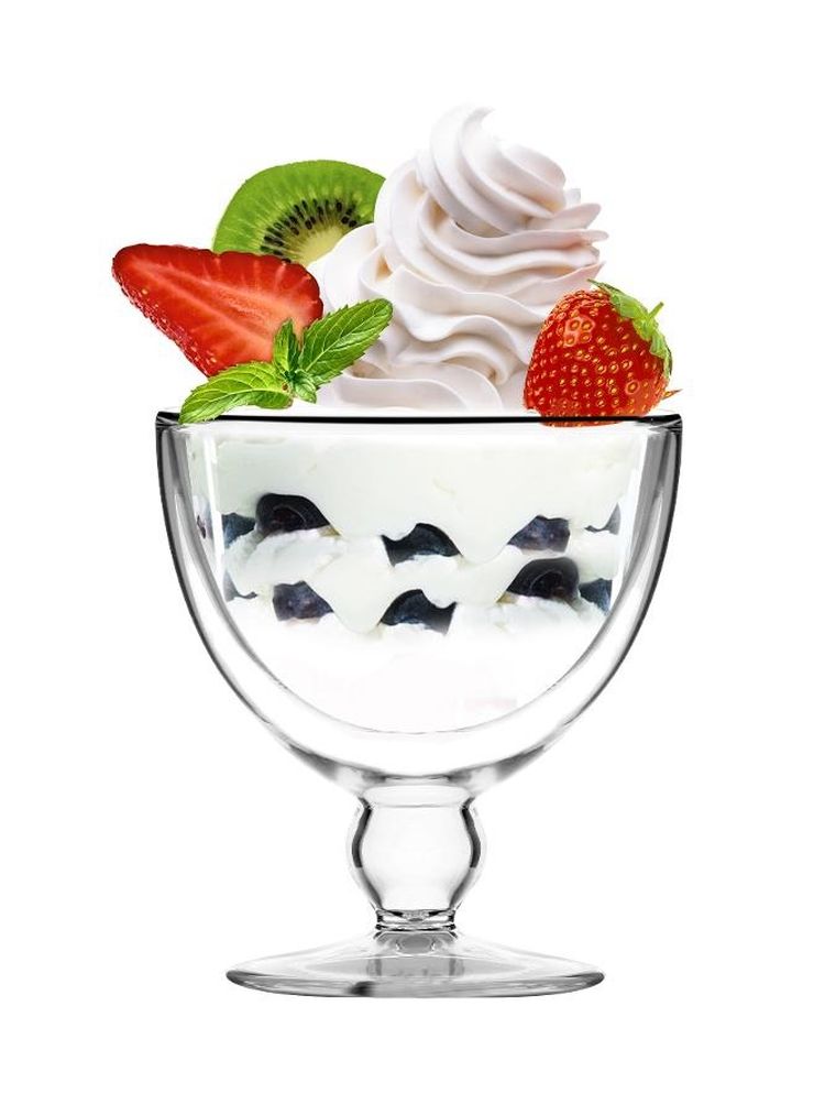 Vialli Design, pucharek do deserów z podwójną ścianką, Amo, 250 ml, 2 szt.