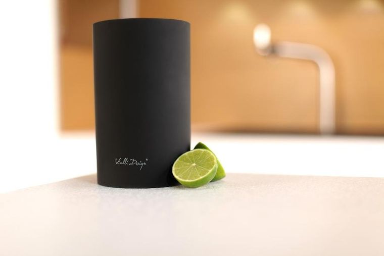 Vialli Design, stojak do noży, czarny