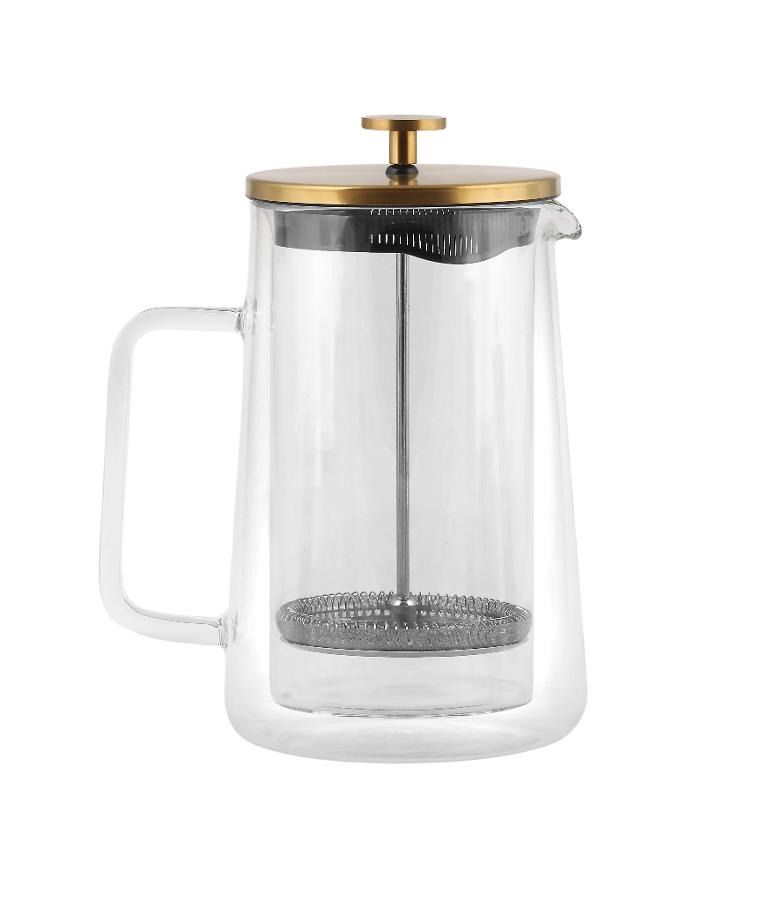 Vialli Design, zaparzacz do herbaty, 1000 ml, Diva złoty mat