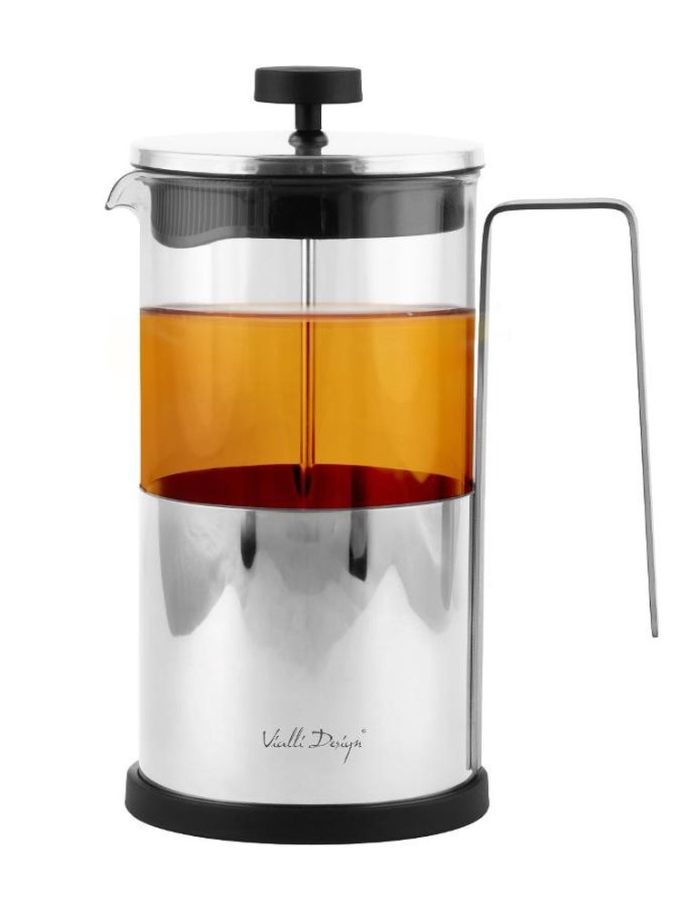 Vialli Design, zaparzacz do kawy i herbaty, 1000 ml, Diamante srebrny