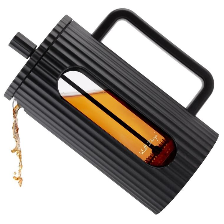 Vialli Design, zaparzacz do kawy i herbaty, 1000 ml, Livio czarny