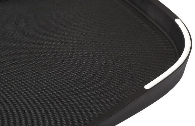 Vialli Design, zestaw 5 noży w bloku, Fino, z deską, Livio, czarny