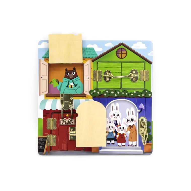 Viga, domek, tablica manipulacyjna