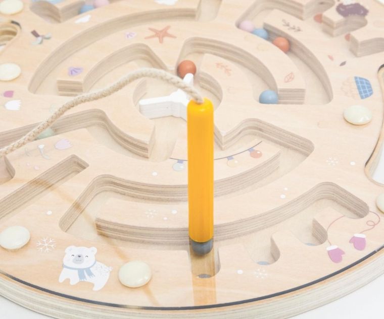 Viga, PolarB, drewniany labirynt magnetyczny, gra zręcznościowa