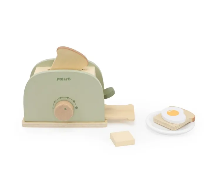 Viga, PolarB, drewniany toster, zielony