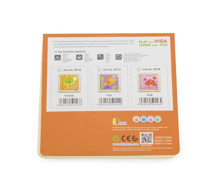 Viga, Żółwiki, Puzzle na podkładce