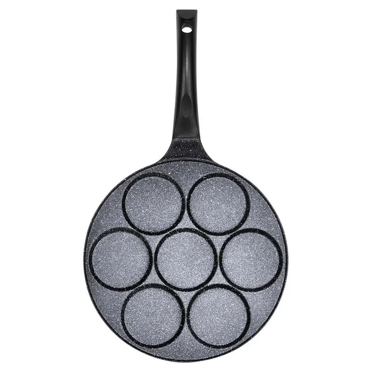 Vilde, Basic Line, patelnia do jajek, granitowa, 7 otworów, 26 cm