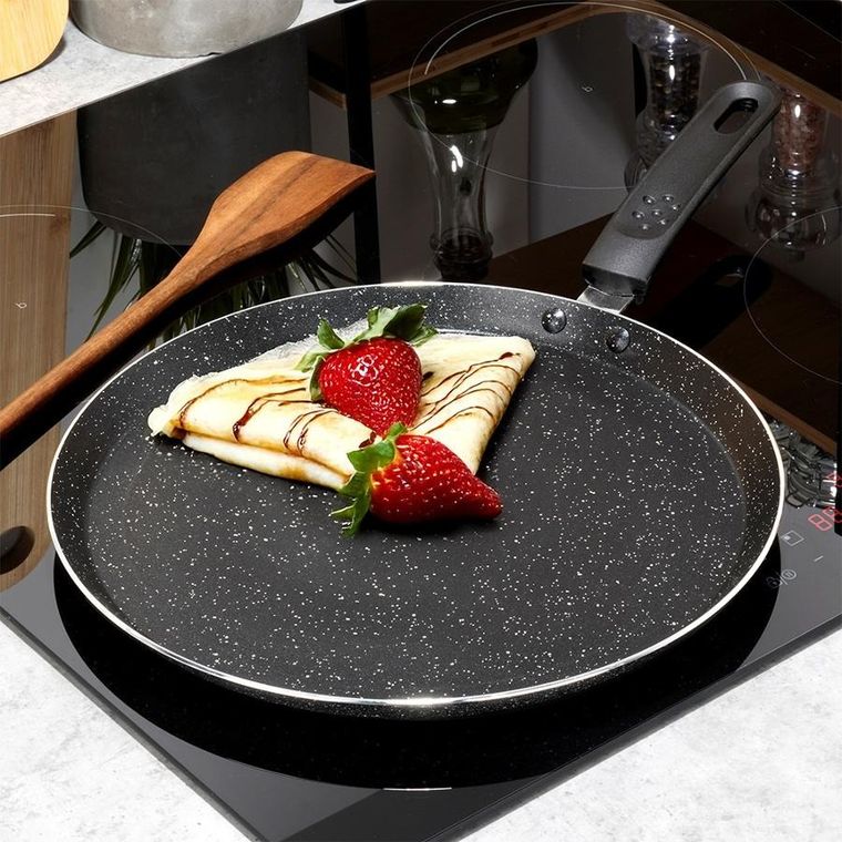 Vilde, Basic Line, patelnia do naleśników, granitowa, 28 cm