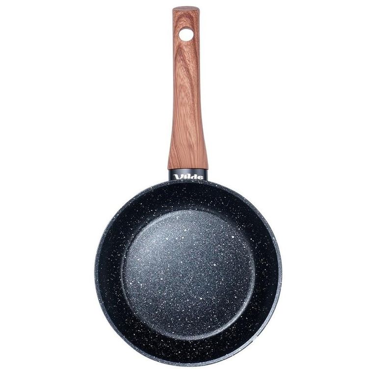 Vilde, Black&Wood, patelnia granitowa, 16 cm