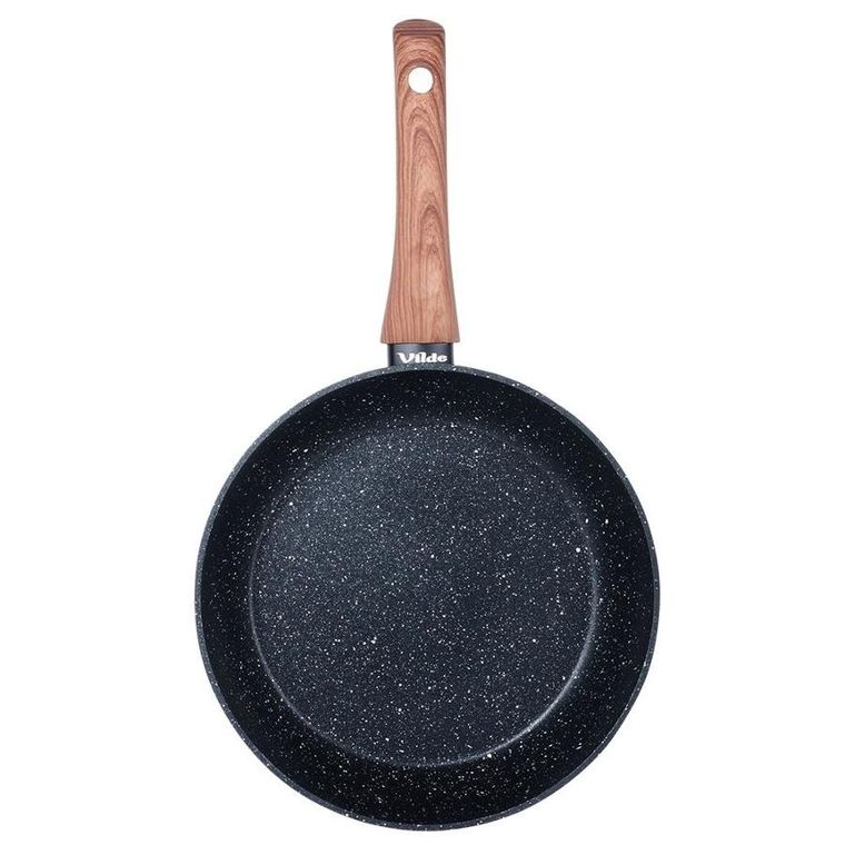 Vilde, Black&Wood, patelnia granitowa, 24 cm