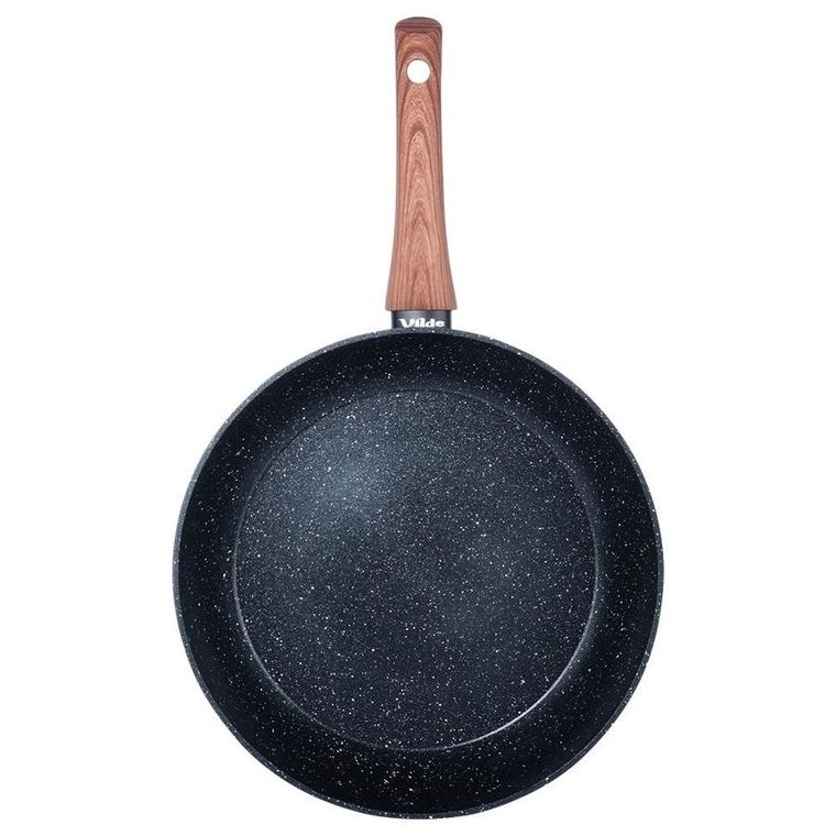 Vilde, Black&Wood, patelnia granitowa, 28 cm