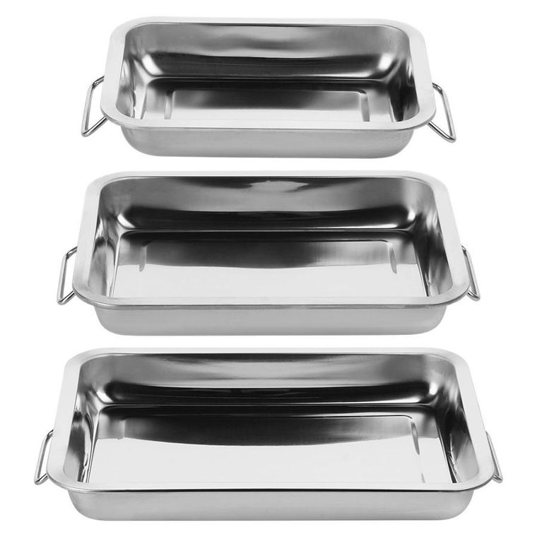 Vilde, brytfanna stalowa prostokątna, 3 szt.