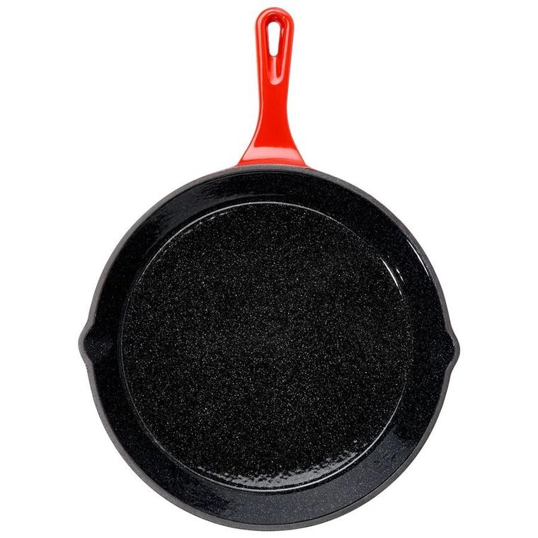 Vilde, Cast Enamel, patelnia żeliwna emaliowana z silikonową nakładką, 25 cm