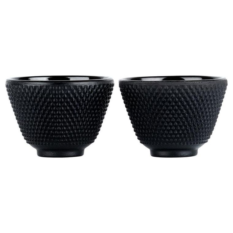Vilde, Cast Line, czarki do herbaty żeliwne emaliowane, 60 ml, 2 szt.