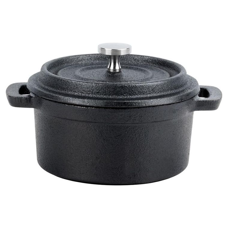 Vilde, Cast Line, garnek do serwowania z pokrywką żeliwny, 10 cm, 250 ml