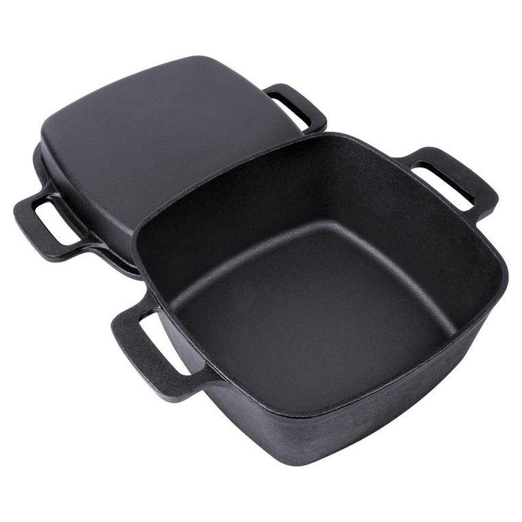 Vilde, Cast Line, garnek z pokrywką, żeliwny, 2w1, 4,5l, 1,8 l