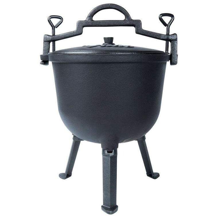 Vilde, Cast Line, kociołek żeliwny emaliowany na nóżkach z pokrywką, 10l