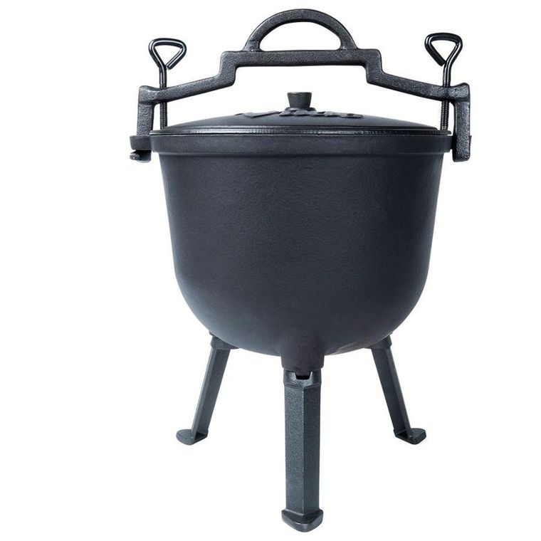 Vilde, Cast Line, kociołek żeliwny na nóżkach z pokrywką, 10l