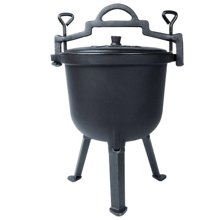 Vilde, Cast Line, kociołek żeliwny na nóżkach z pokrywką, 8l