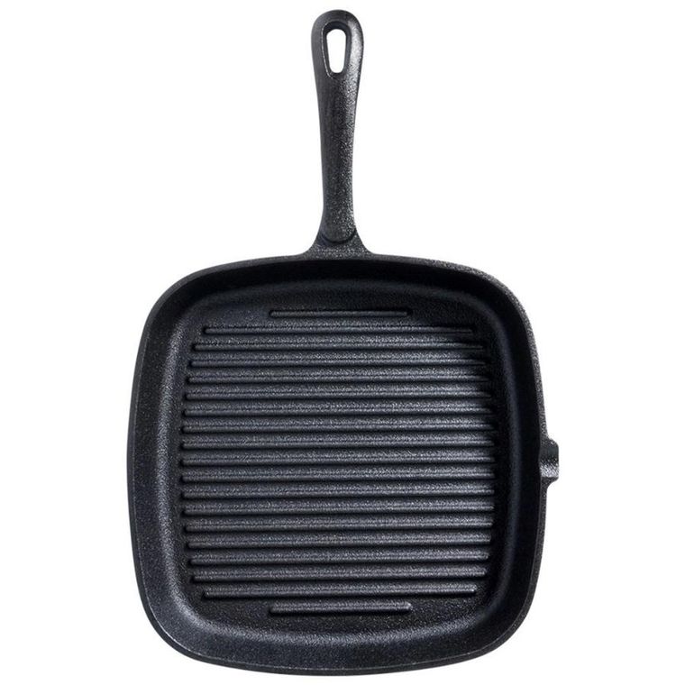 Vilde, Cast Line, patelnia grillowa żeliwna z silikonową nakładką, 28 cm
