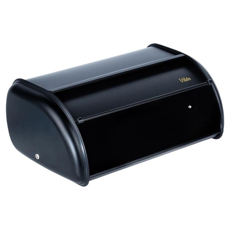 Vilde, chlebak stalowy, czarny, 36-23-14,5 cm