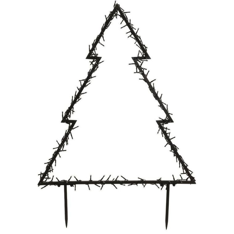 Vilde, choinka świecąca zewnętrzna, metalowa, 225 LED, 100 cm