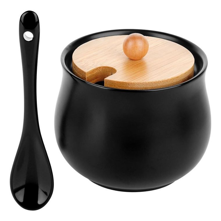 Vilde, cukierniczka ceramiczna, czarna