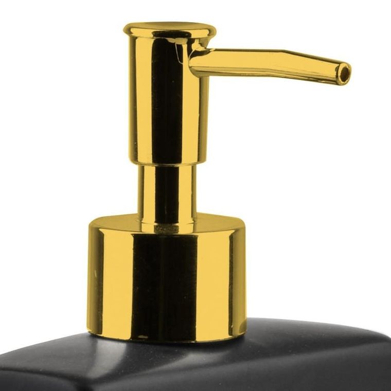 Vilde, dozownik płynu do naczyń z pojemnikiem na gąbkę i z gąbką ceramiczny, czarny, 400 ml