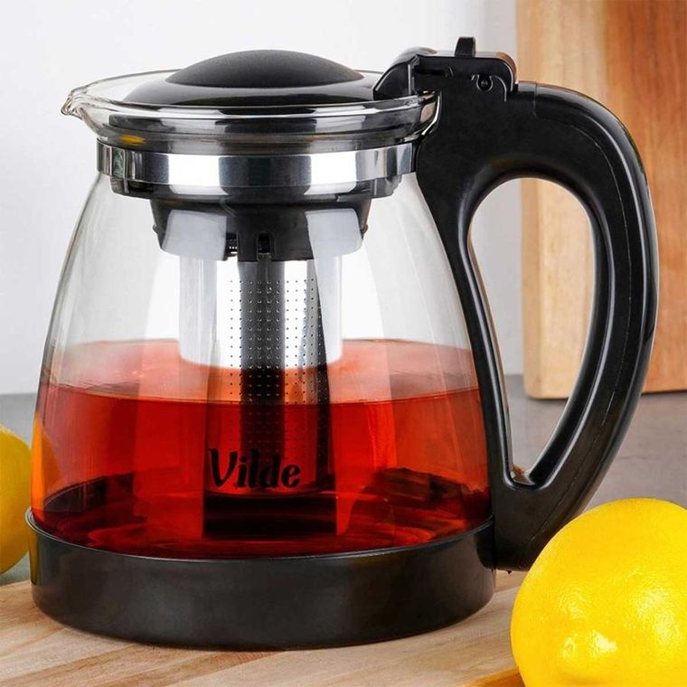 Vilde, dzbanek szklany z sitkiem, 2l