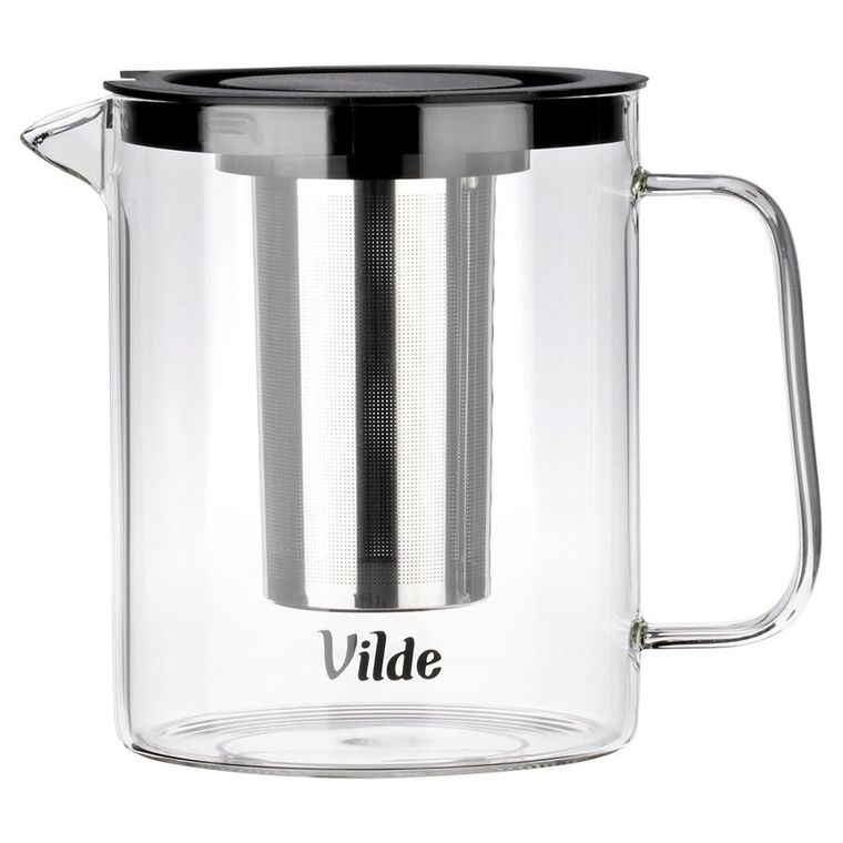 Vilde, dzbanek z zaparzaczem do herbaty, żaroodporny, szklany, 1,5 l