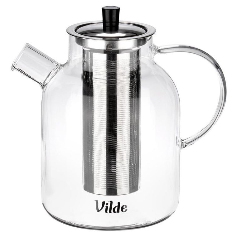 Vilde, dzbanek z zaparzaczem do herbaty, żaroodporny, szklany, 1,5 l