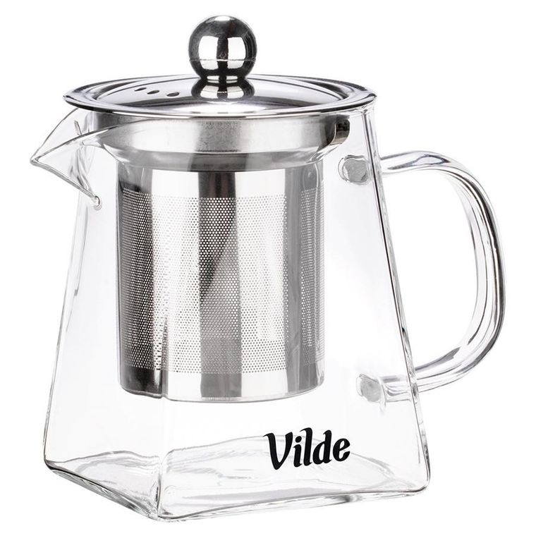 Vilde, dzbanek z zaparzaczem do herbaty, żaroodporny, szklany, 330 ml