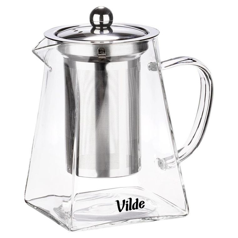 Vilde, dzbanek z zaparzaczem do herbaty, żaroodporny, szklany, 730 ml