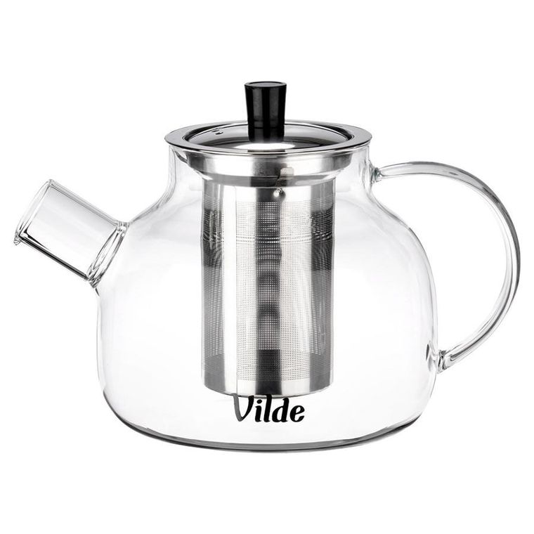 Vilde, dzbanek z zaparzaczem do herbaty, żaroodporny, szklany, 850 ml