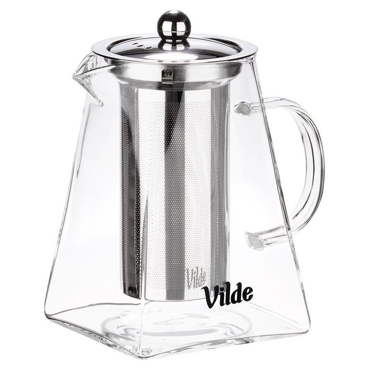 Vilde, dzbanek z zaparzaczem do herbaty, żaroodporny, szklany, 920 ml