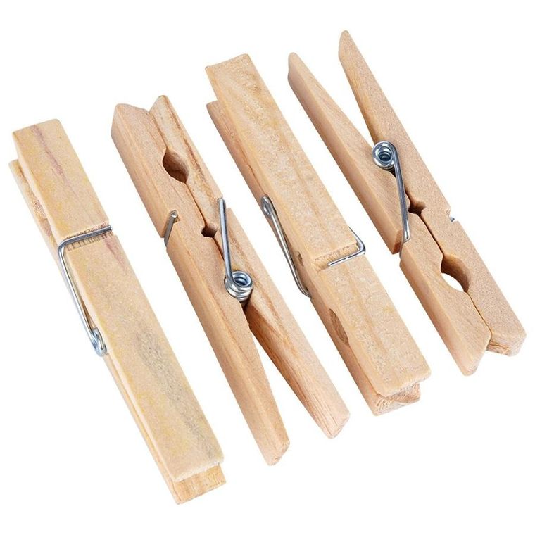 Vilde, klamerki na pranie, bambusowe, 100 szt.