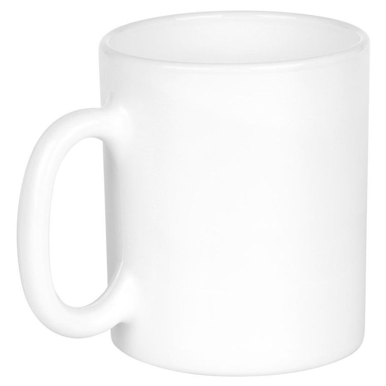 Vilde, kubki szklane, białe, 300 ml, 6 szt.