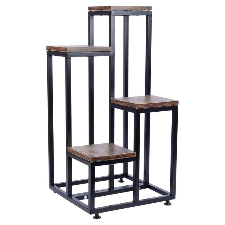 Vilde, kwietnik metalowy, 4-poziomowy, 69 cm